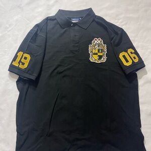 Black  Alpha phi Alpha Polo Shirt